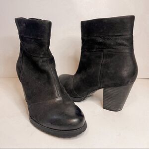 Clarks Mission Manor Black Suede Boots Size 9